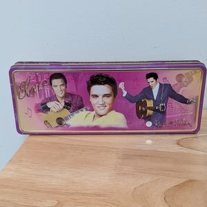 Elvis memorabilia. RARE Russell Stover 2002 ELVIS tin. Purple tin.